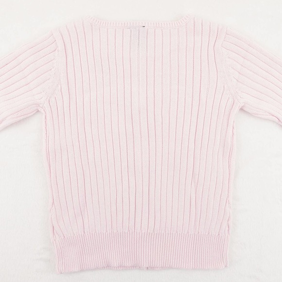 NWT GAP Cotton Cardigan Sweater Girl's Small Light Pink - Picture 3 of 10